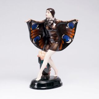 An Art Deco Figure 'Captured Bird'