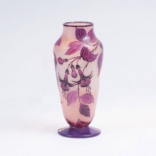 An Art Nouveau Vase withFuchsias