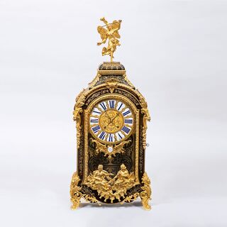- A splendid large Louis XV Boulle Mantle Clock with Console by Baltazar Paris A splendid large Louis XV Boulle Mantle Clock with Console by Baltazar Paris