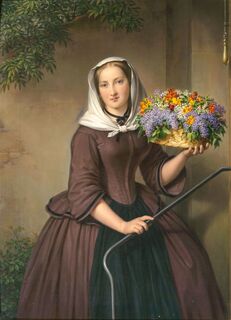 Young Lady with Flowers