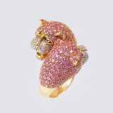 A Pink Sapphire Ring 'Panther' - image 2