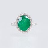 Smaragd-Brillant-Ring - Bild 1
