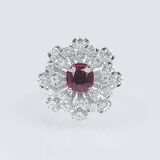 A Diamond Tourmaline Ring - image 1