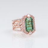 A Tourmaline Diamond Ring - image 2