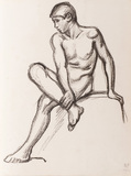 Seated female Nude - image 2
