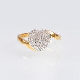A Heartshaped Diamond Ring - image 1