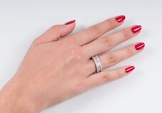 A Memory Diamond Ring in Baguette-Cut - image 3