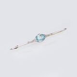 An Art Nouveau Brooch with Aquamarine