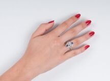 A Art-décoSapphire Diamond Ring - image 2