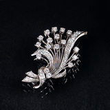 Vintage Diamant-Brillant-Brosche - Bild 1