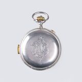 A Savonette Pocket Watch Chronograph with Minute Repeater on Necklace - image 2