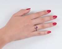 Natürlicher Pink Saphir Ring - Bild 3