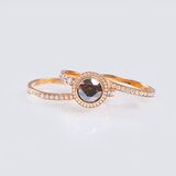Fancy Diamant Solitär-Ring mit Brillanten - Bild 3