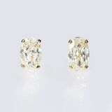 A Pair of Fancy Diamond Solitaire Earstuds