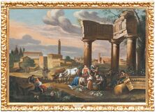 Paar Gegenstücke: Markt in römischen Ruinen - Bild 4
