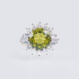 A Colourful Tourmaline Diamond Ring - image 1