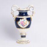 Double Snake Handle Vase with Fine Flower Bouquet