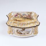 A Splendid Casket with Relief Gold Decor