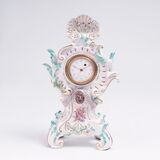 A small Rococo Mantle Clock with Deer's Head