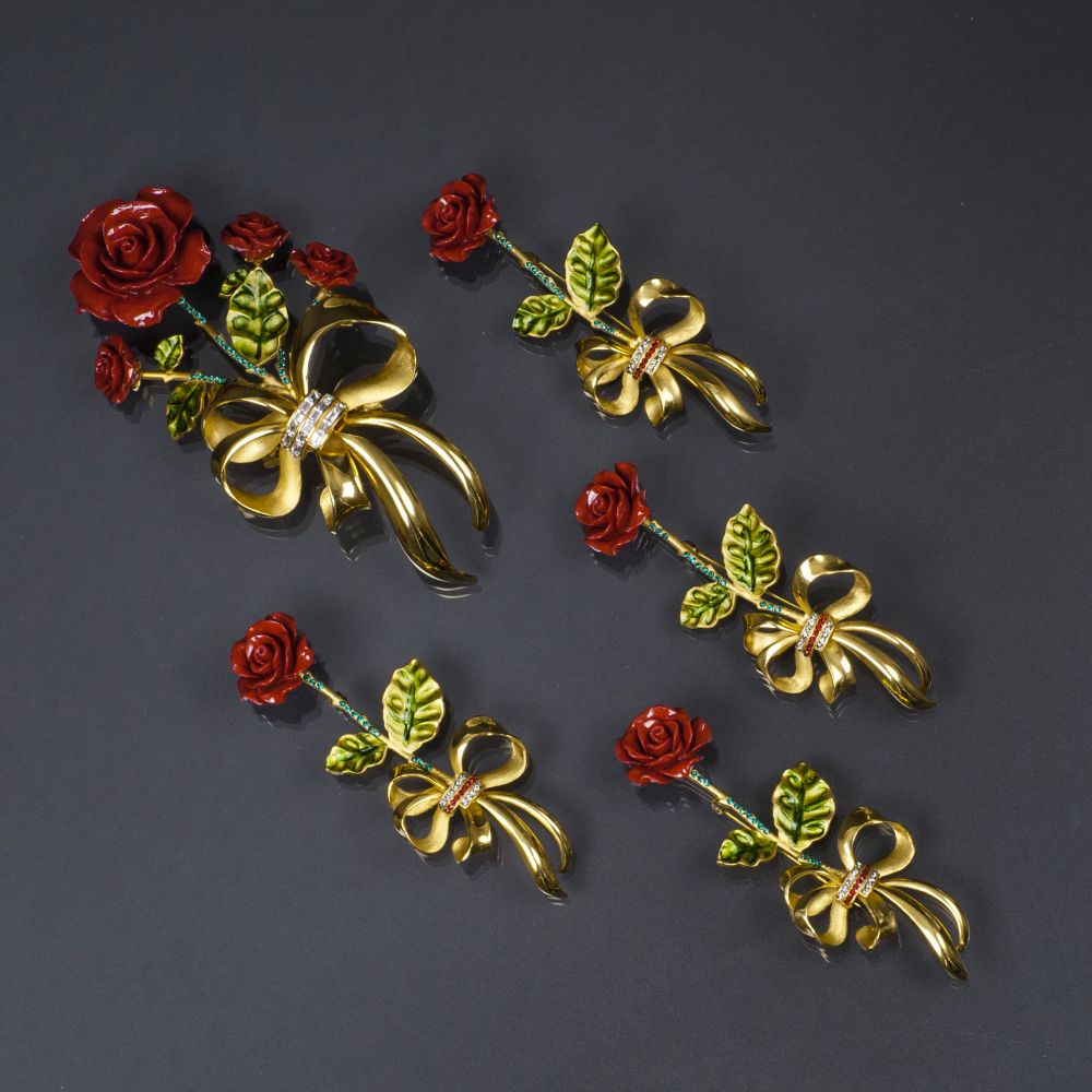 Dolce & Gabbana - A Set of 5 Jewellery Pieces 'Roses' A Set of 5 Jewellery Pieces 'Roses'