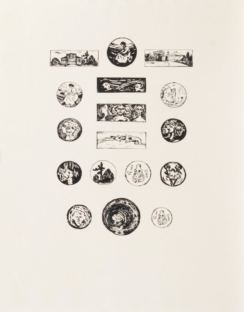 Edvard Munch - 17 vignettes for the catalogue raisoné of Gustav Schiefler 17 vignettes for the catalogue raisoné of Gustav Schiefler