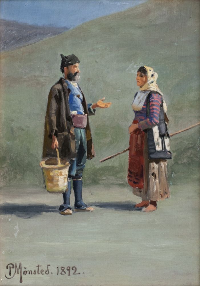Couple in a traditional Dress