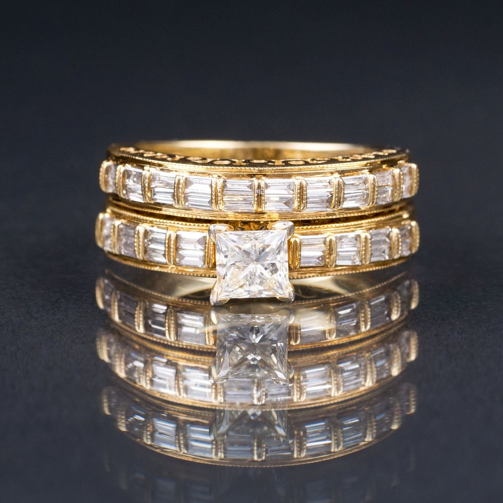 Zwei Diamant-Ringe Zwei Diamant-Ringe