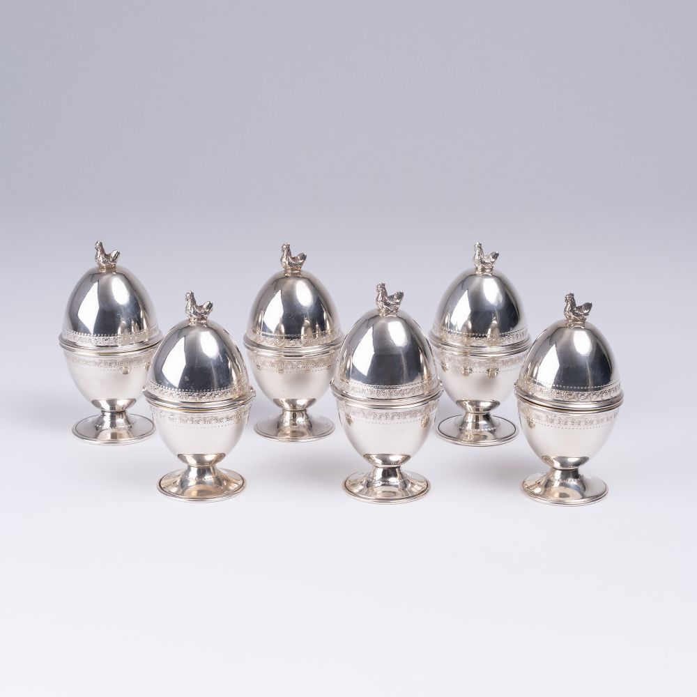 A Set of 6 Eggcups