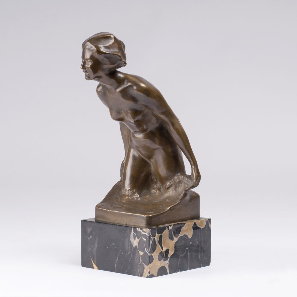 Karl Kolaczek - Female Nude in the Waves Female Nude in the Waves