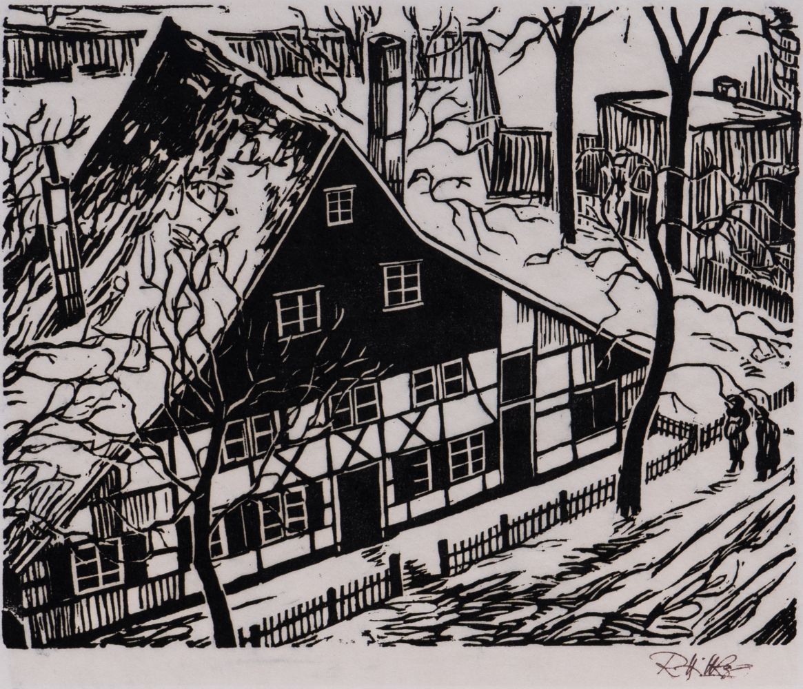 Reinhard Hilker - House in the Snow House in the Snow