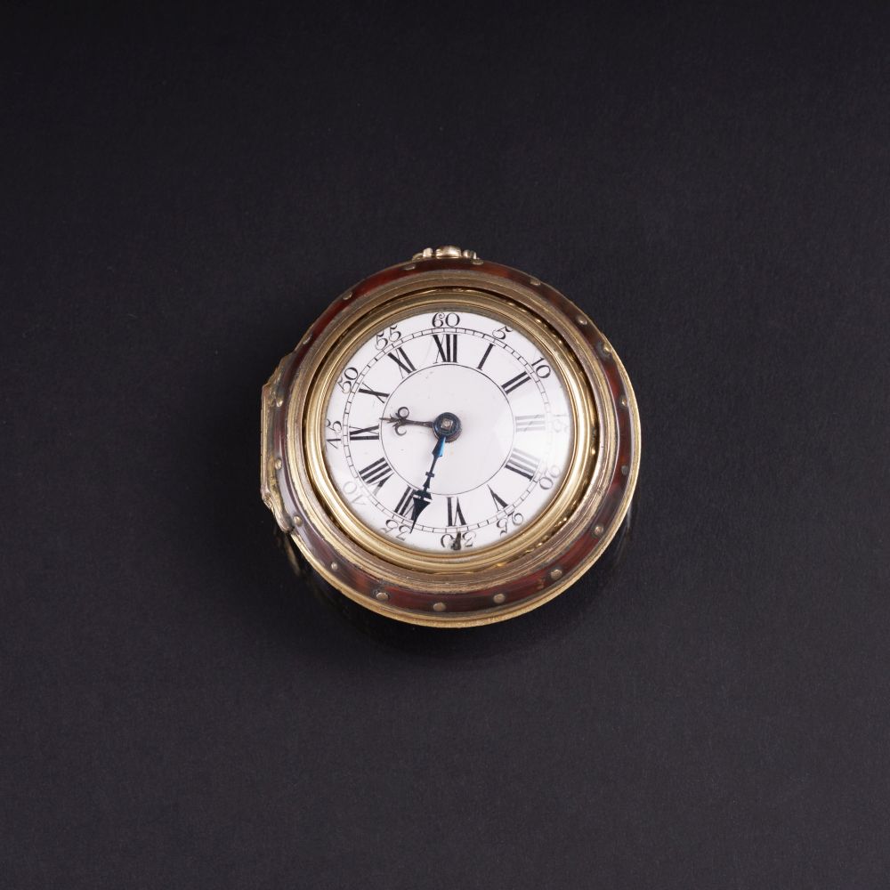 Prunkvolle Georgian Spindeltaschenuhr von Johnson in zweifachem Übergehäuse Prunkvolle Georgian Spindeltaschenuhr von Johnson in zweifachem Übergehäuse