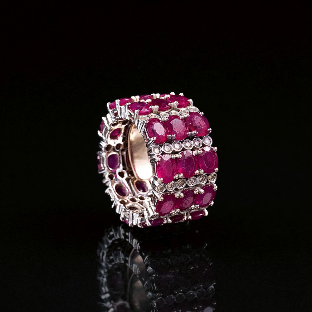 A Ruby Diamond Ring