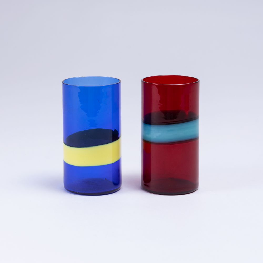 A Pair of Beakers 'a fasce'