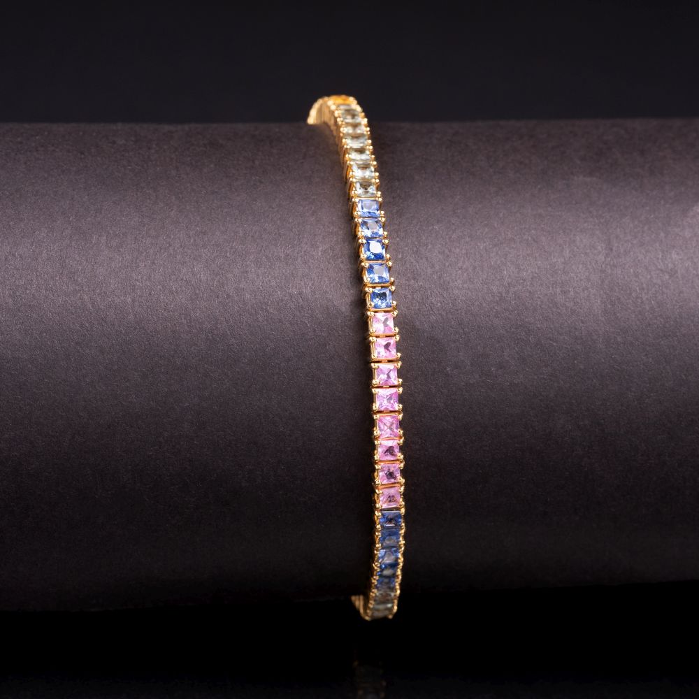 Multicolour Saphir-Armband