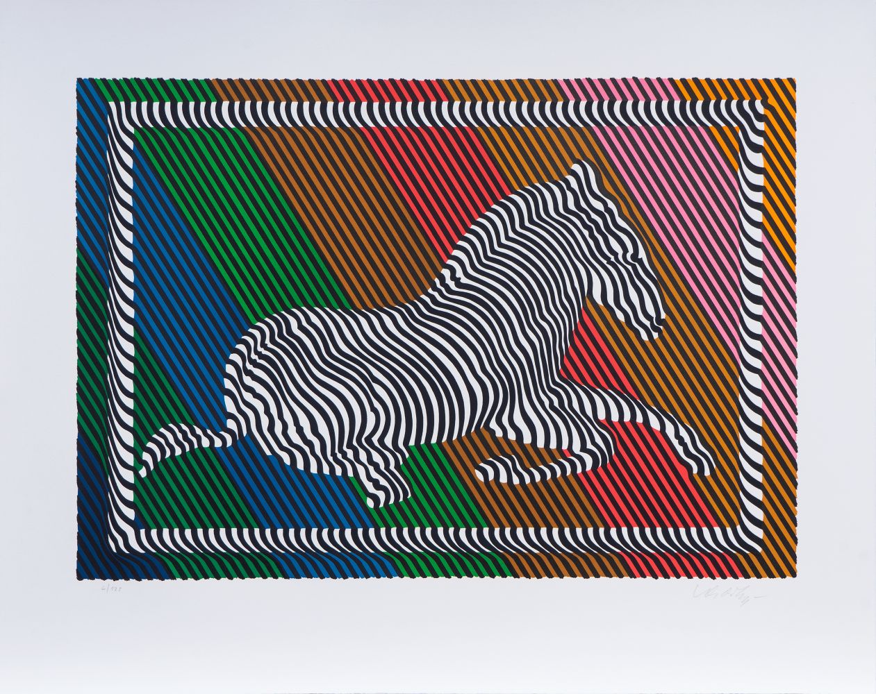 Victor Vasarely - Zebra Zebra