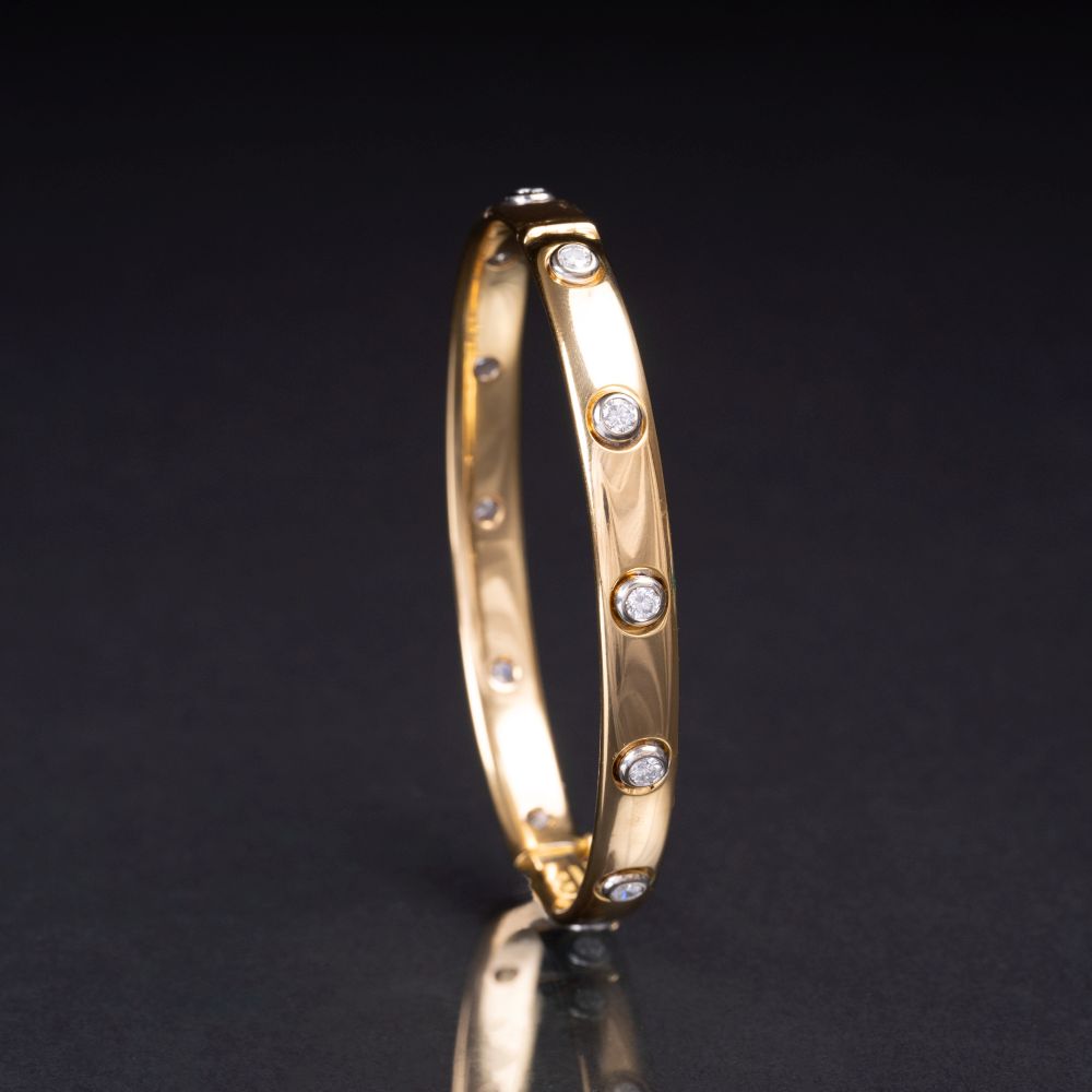 A Diamond Bangle Bracelet