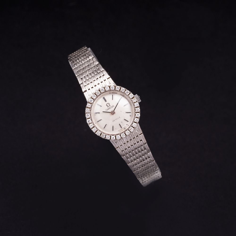 Omega - Damen-Armbanduhr 'De Ville' mit Brillanten Damen-Armbanduhr 'De Ville' mit Brillanten