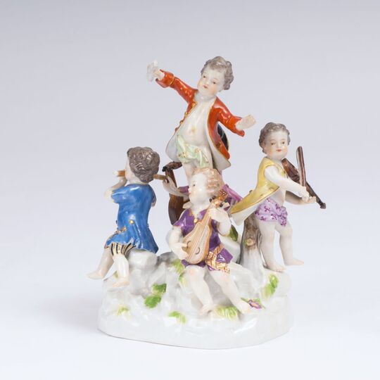 A Figure Group 'Cupids playing music'