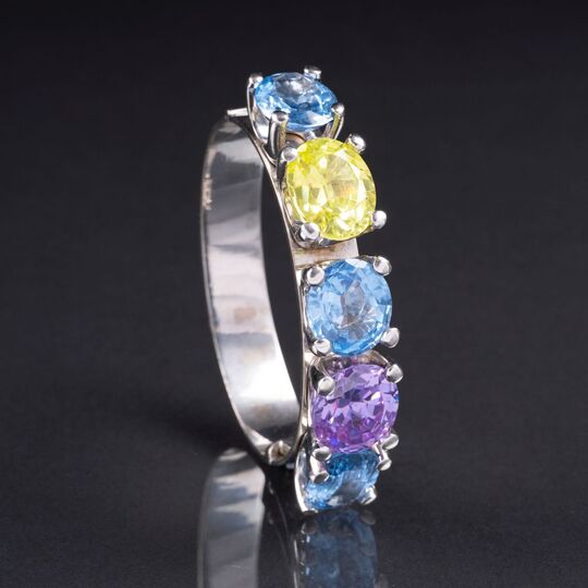 A Colourful Topaz Bangle Bracelet