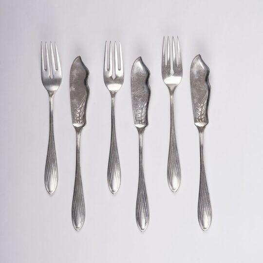 An Art Nouveau Fish Cutlery