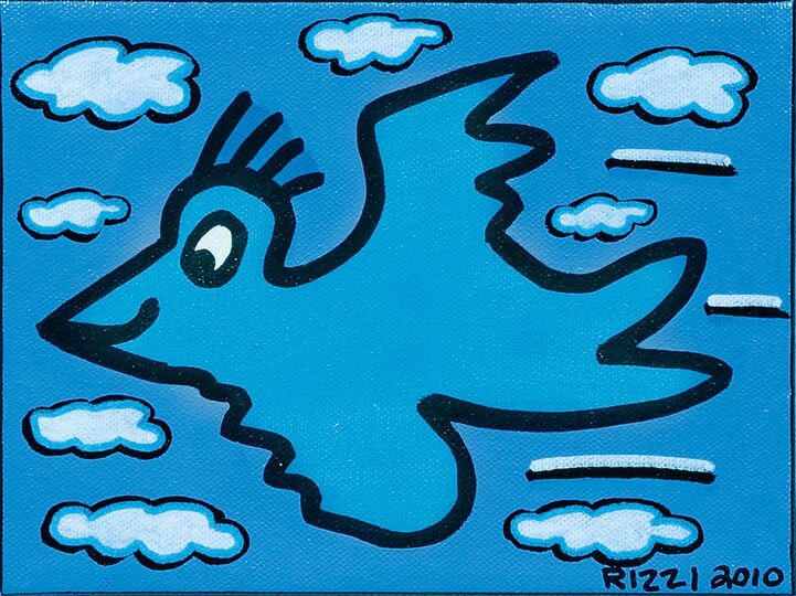 James Rizzi Blue Rizzi Bird