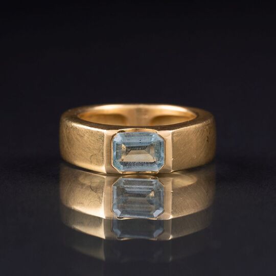 Aquamarin-Ring