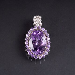 Prachtvoller Amethyst-Brillant-Anhänger