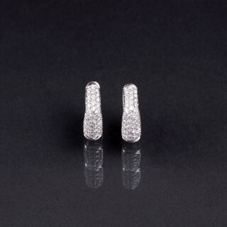 A Pair of Diamond Earrings