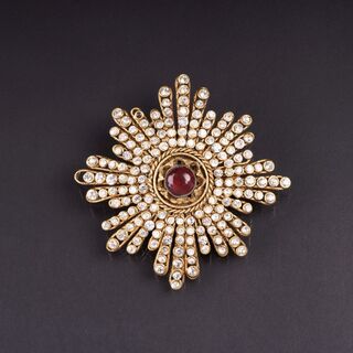 A Large Star-Brooch