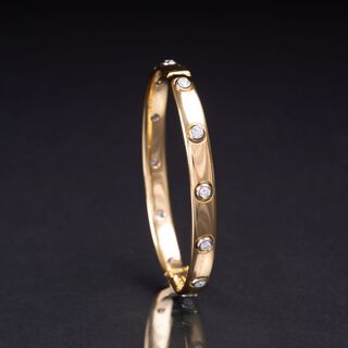 A Diamond Bangle Bracelet