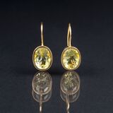 A Pair of Lemon Citrine Earpendants - image 2