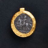 Gold-Anhänger mit römischer Münze 'Julia Mamaea' - Bild 2