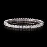 A Rare White Diamond Bracelet - image 1