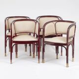 A Set of 4 Art Nouveau Armchairs - image 1